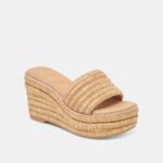 DOLCE VITA Throne Platform Wedge – Light Natural Raffia